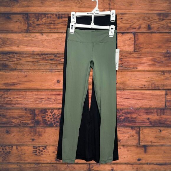 5 for $25🔥90 Degree by Reflex Set Of Two Pairs Of Leggings Girls Small (7-8) - Picture 1 of 6